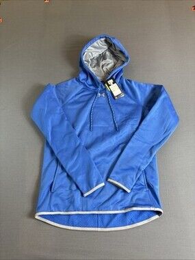 Under Armour Women's Double Threat Fleece Hoody Royal/ White Size  Small NWT